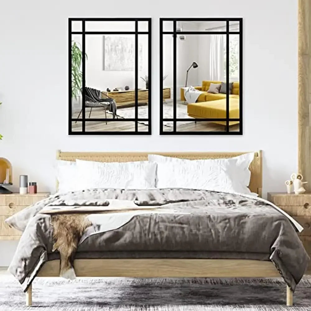 Dutrieux Rectangular Decorative Wall Mirror Premium Reflective Accent