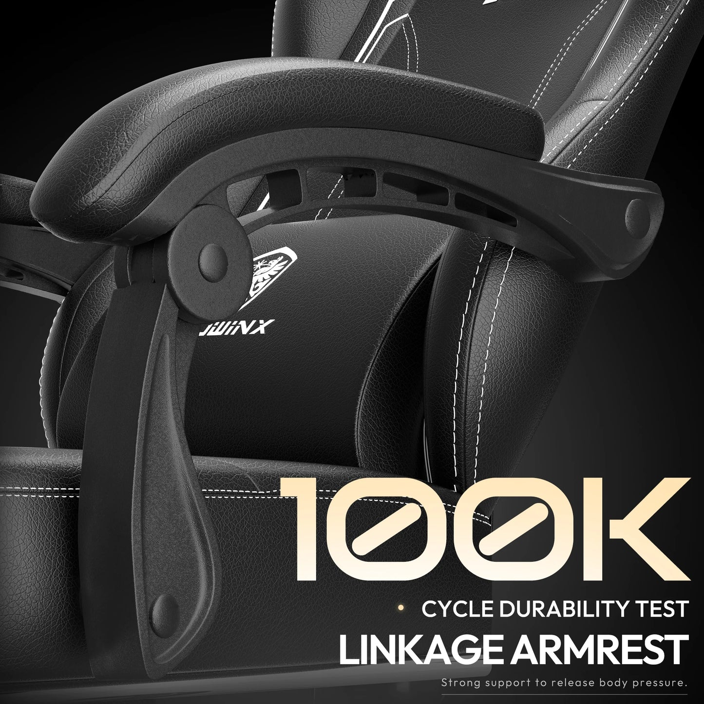Dowinx Gaming Chair with Pocket Spring Cushion and Lumbar Support