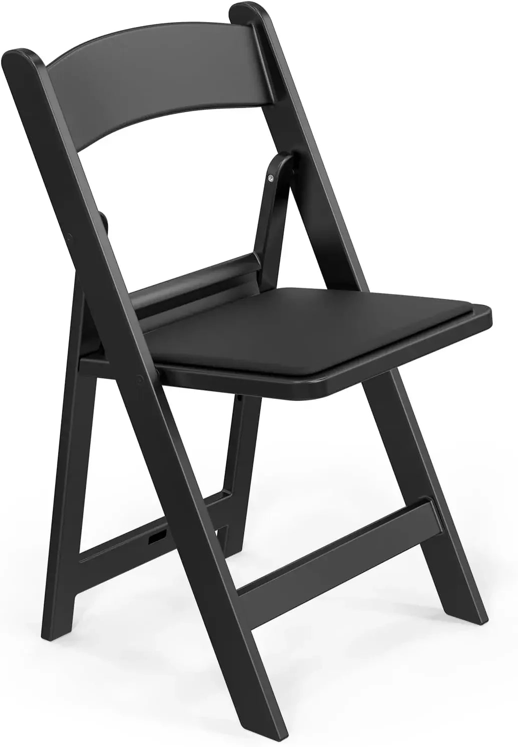 Resin Folding Chair With Cushioned Seat For Indoor Outdoor