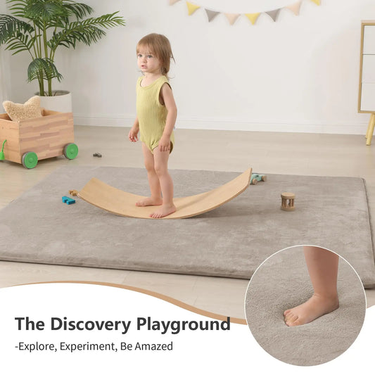 Huloo Sleep Solid Non-Slip Living Room Foam Play Mat Rug