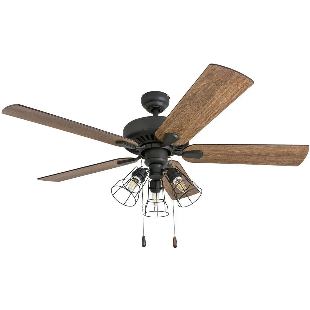 XMSJ Ceiling Fan 5 Blade Light Kit Quiet Operation