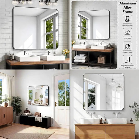DAFIFY KOCUUY Rectangular Vanity Mirror Metal Frame