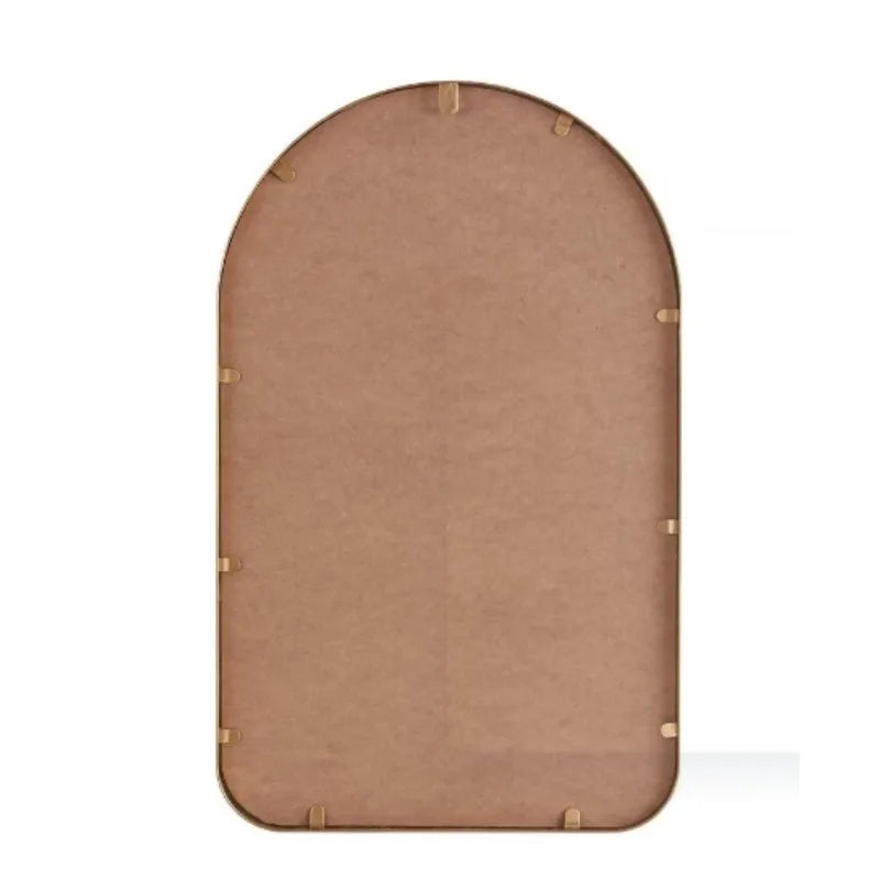 Adaline Arched Metal Floral Wall Mirror With Iron Frame