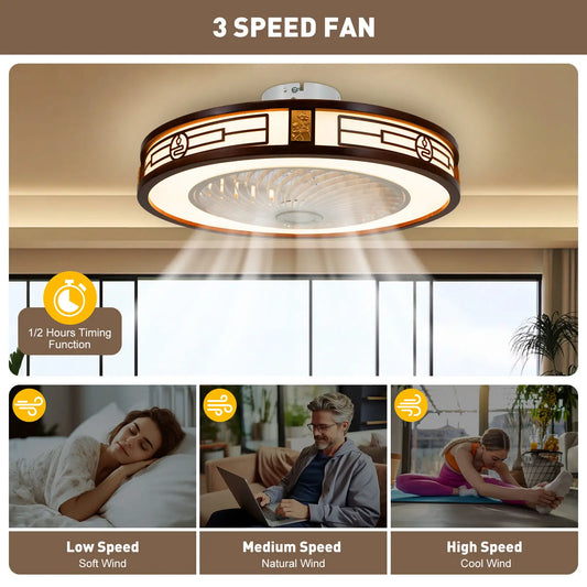 Hign-concerned Ceiling Fan With Light Remote Control