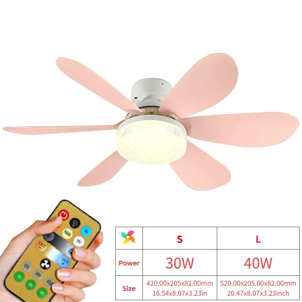 Hign Concerned Ceiling Fan With Remote And LED Light