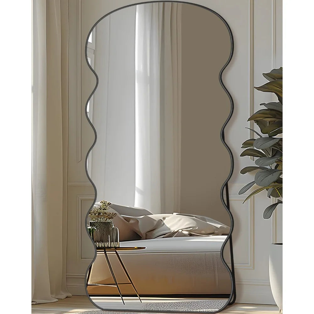 Freestanding Floor Mirror With Stand For Bedroom Decor