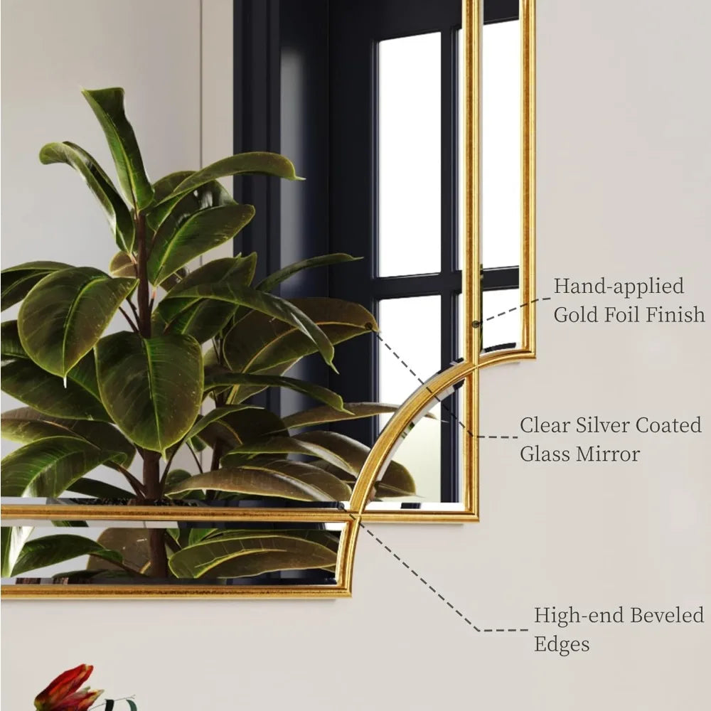Traditional Beveled Full Length Wall Mirror For Home