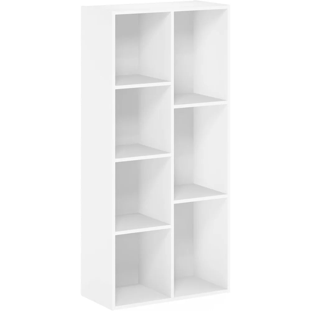 Luder Bookcase 7 Cube Storage Laminated Engineered Wood