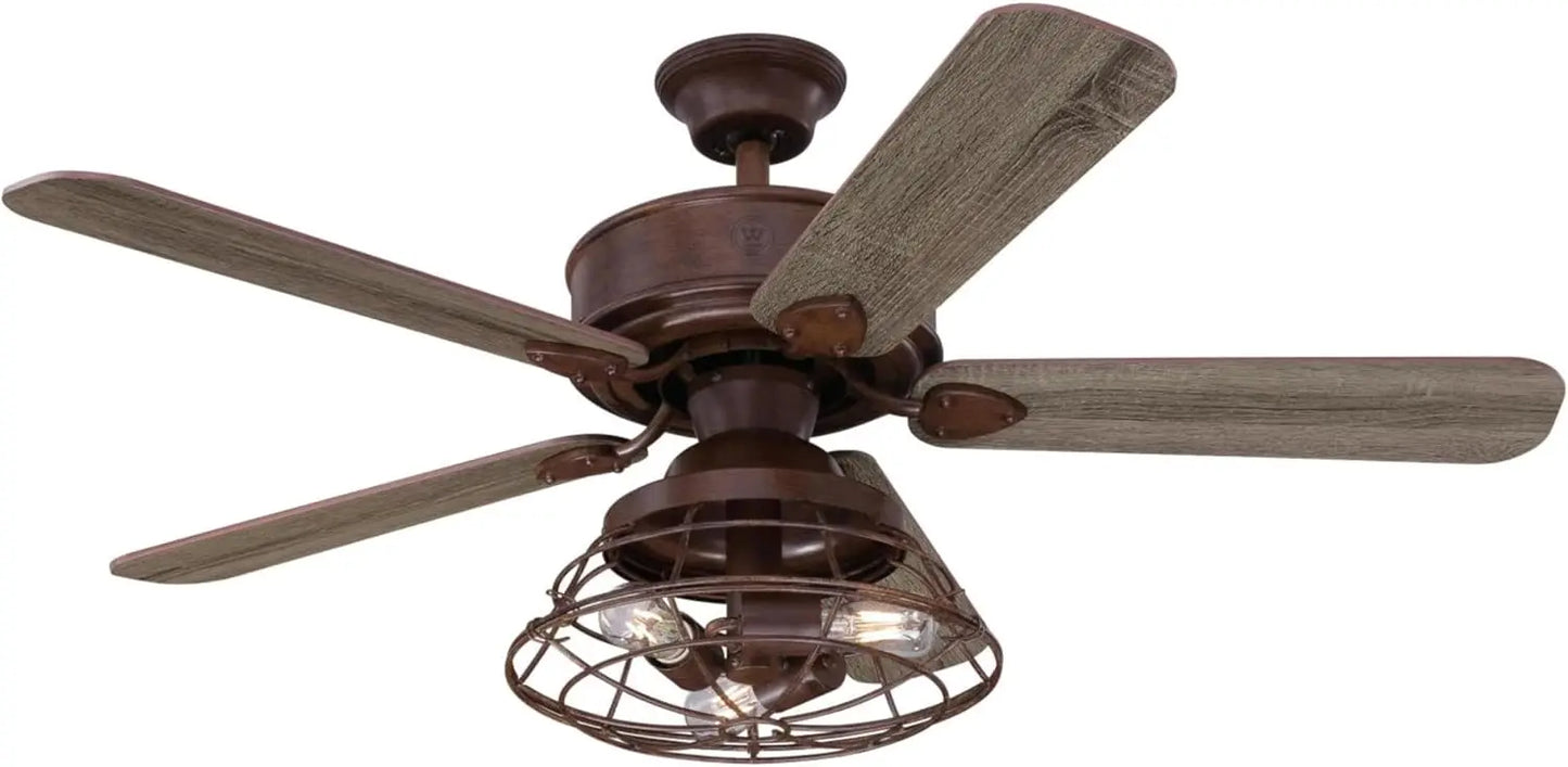 Barnett Barnwood LED Ceiling Fan Light Kit With Remote