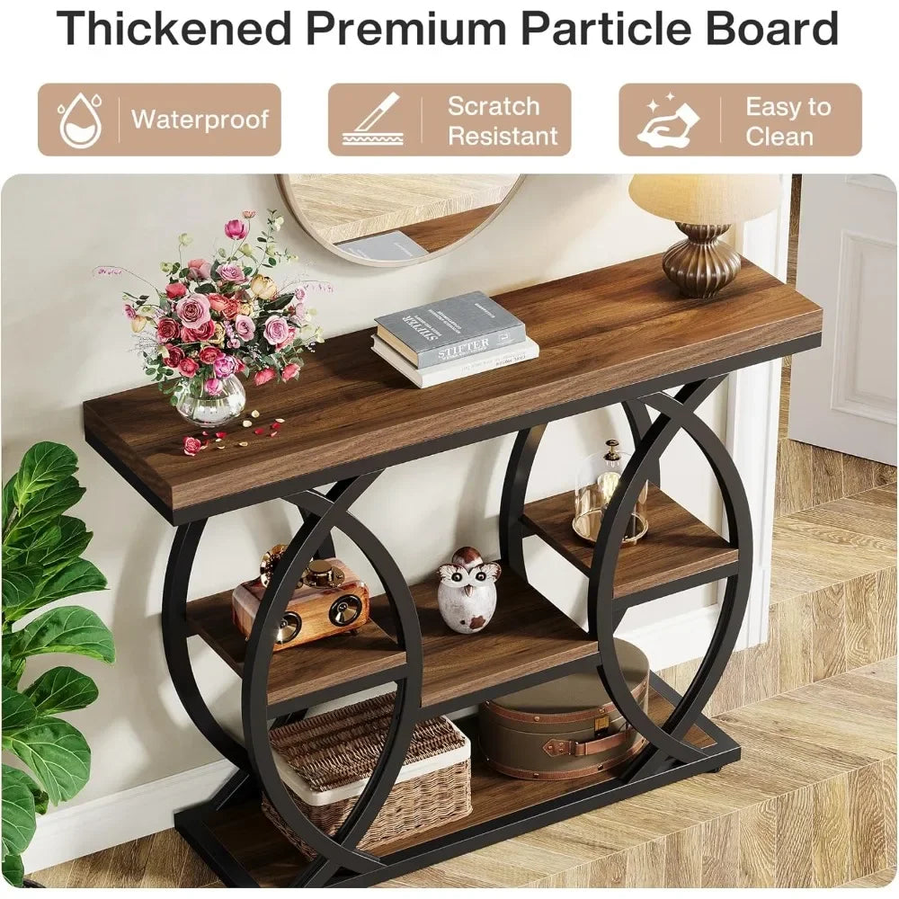 General Use Industrial Console Table 4 Tier Storage Shelves