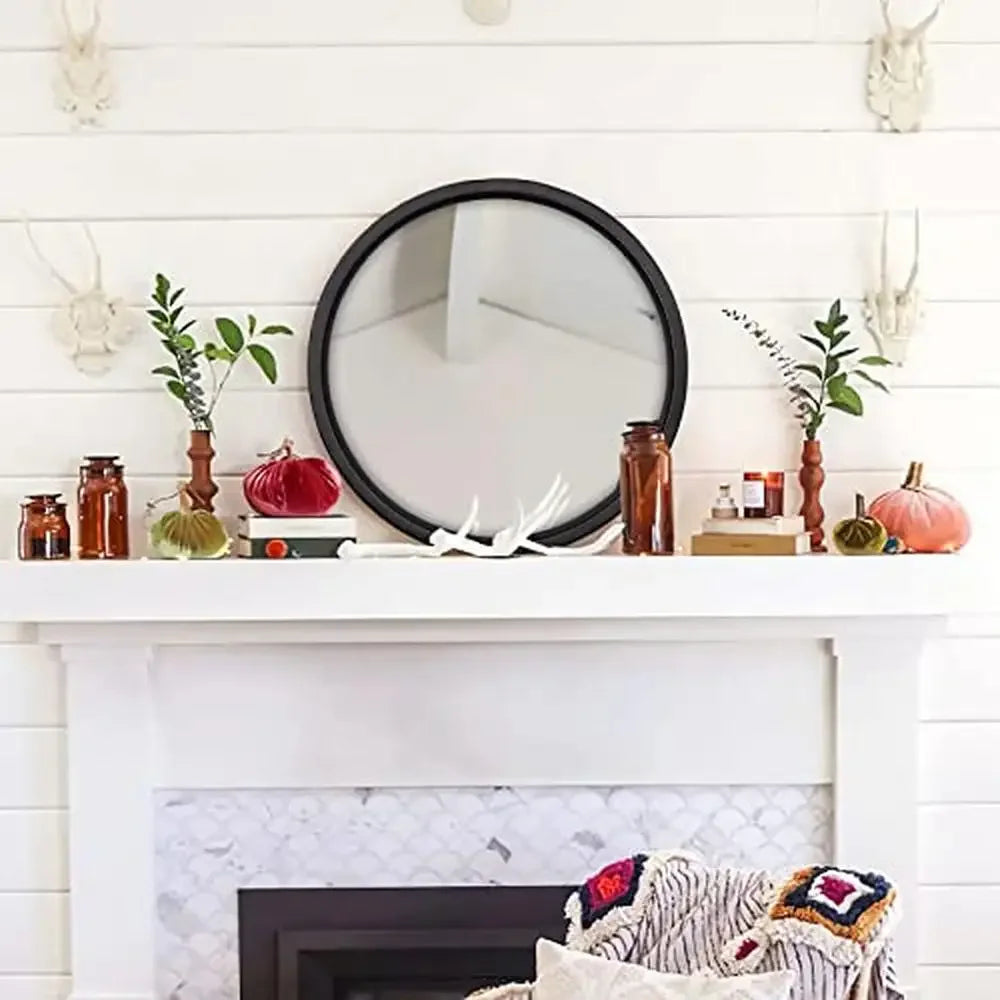 DUTRIEUX Convex Round Metal Frame Wall Mirror Bathroom Vanity