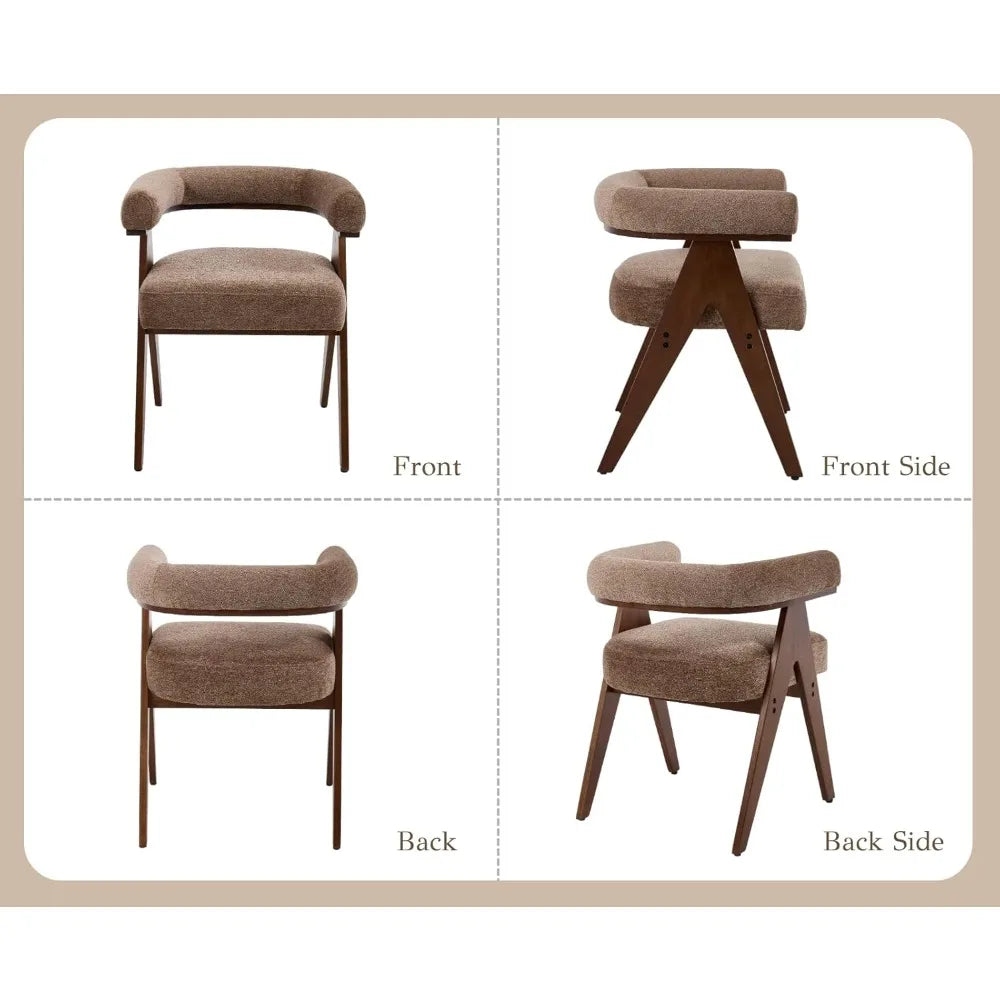 DAFIFY Farmhouse Dining Chairs Set Of 4 With Upholstery