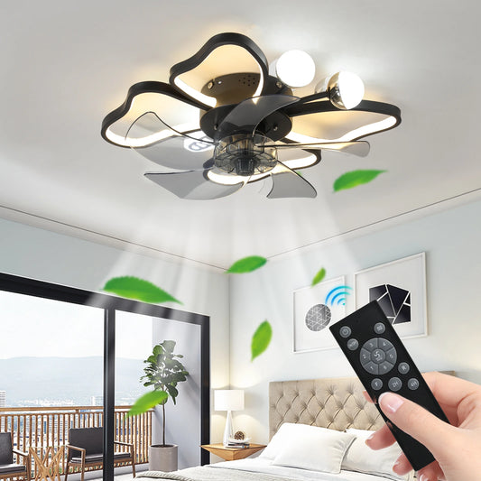 Arlgsite Modern Ceiling Fan With LED Light Remote Control